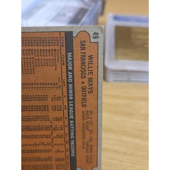 1972 Topps Willie Mays baseball card San Francisco Giants #49 EXT - Picture 10 of 10